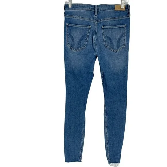 Hollister Jeans Women's Sz W28 x L28 Super Skinny High-Rise Soft Stretch Blue - Picture 2 of 11